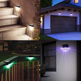 6 PackSolar Deck Lights Fence Lights, Outside Solar Step Lights and Stair Lights for Garden, Patio, Stair, Driveway, Yard, Path