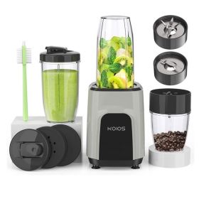 KOIOS 850W Countertop Blenders for Shakes and Smoothies, Protein Drinks, Nuts, Spices, Fruit Vegetables Drinks, Coffee Grinder for Beans