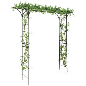 81 Inch Garden Arbor Metal Archway for Climbing Plants