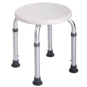 Shower Stool Bath Bench with Adjustable Heights and Non-Slip Rubber for Safety and Stability