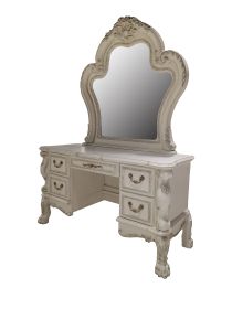 ACME Dresden Vanity Desk in Bone White Finish BD01678