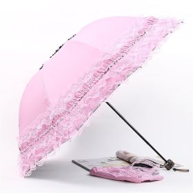 Umbrellas Sun Lace Umbrella Sun UV Protection Kawaii Gothic Umbrellas (Color: Pink)