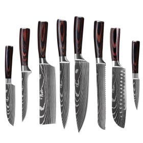 6 Piece Set 8 Piece Set 10 Piece Set Knife Chef's Knife Chef's Knife Kitchen Knife Cooking (Color: 8piece set)